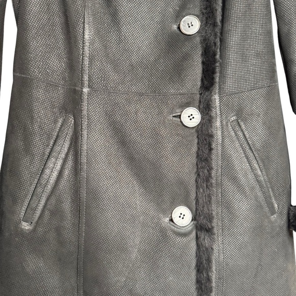 Denimaxx Couture Black Lambskin Jacket Long Coat Women’s Small - Picture 2 of 15